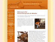Tablet Screenshot of animalchiropractordr.com